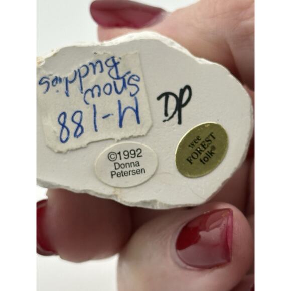 Wee Forest Folk "Snow Buddies" Blue Snow Suit M-188 AP 1992 Retired - Picture 6 of 9